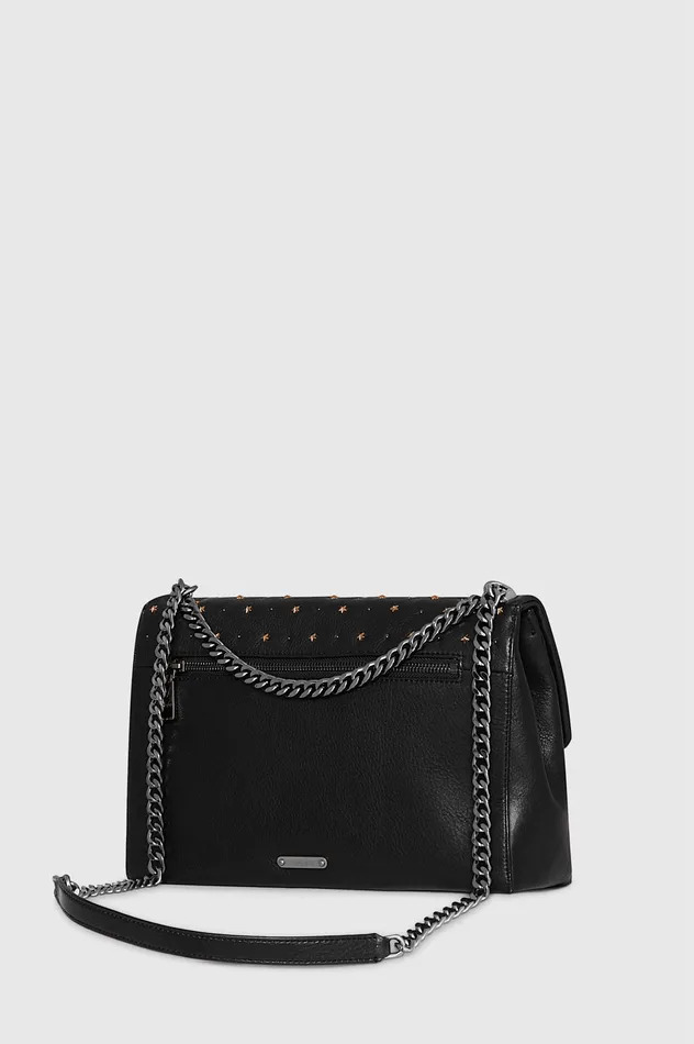 Rebecca Minkoff Edie Large Shoulder With Evil Eye Black Women Shoulder Bags