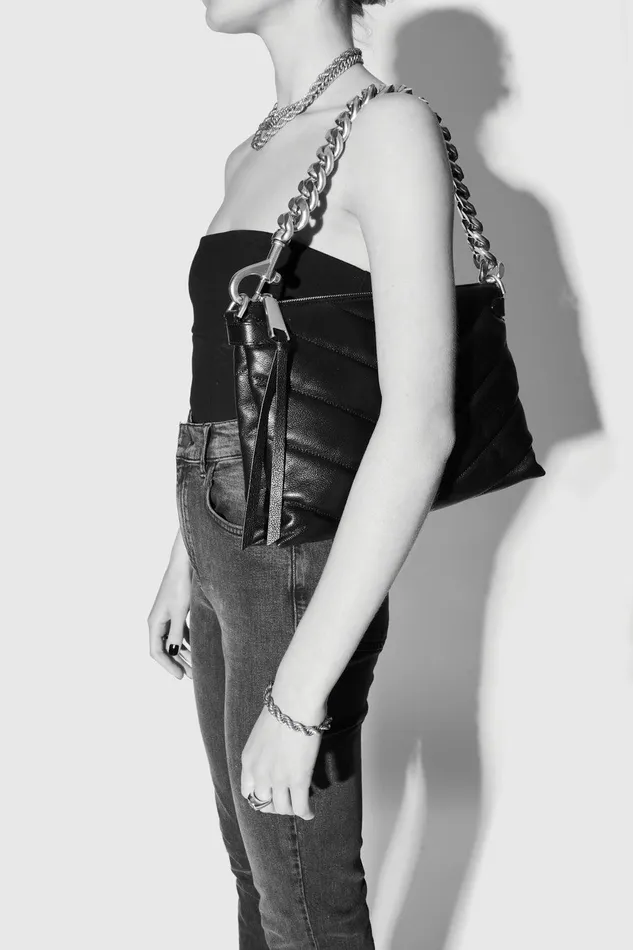 Rebecca Minkoff Edie Maxi Crossbody Black Women Crossbody Bags