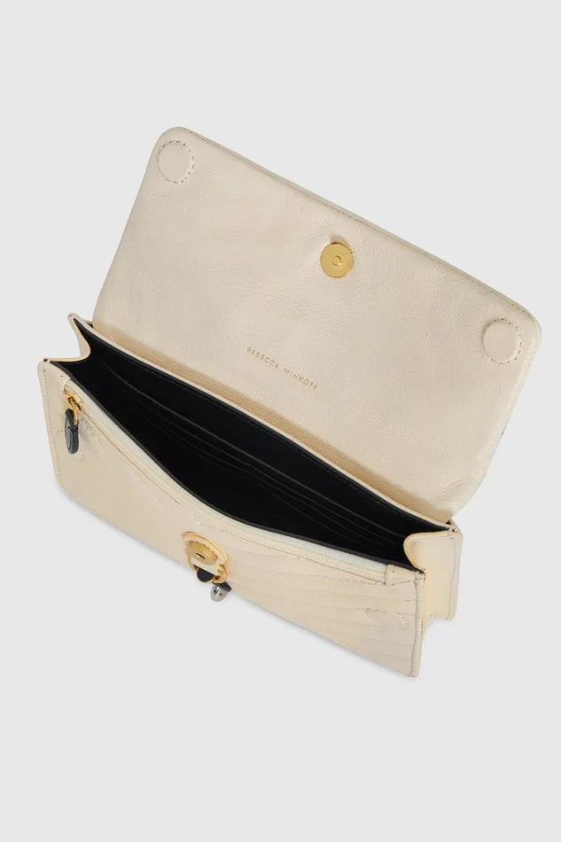 Rebecca Minkoff Edie Mini Crossbody On A Chain Chantilly Women Crossbody Bags