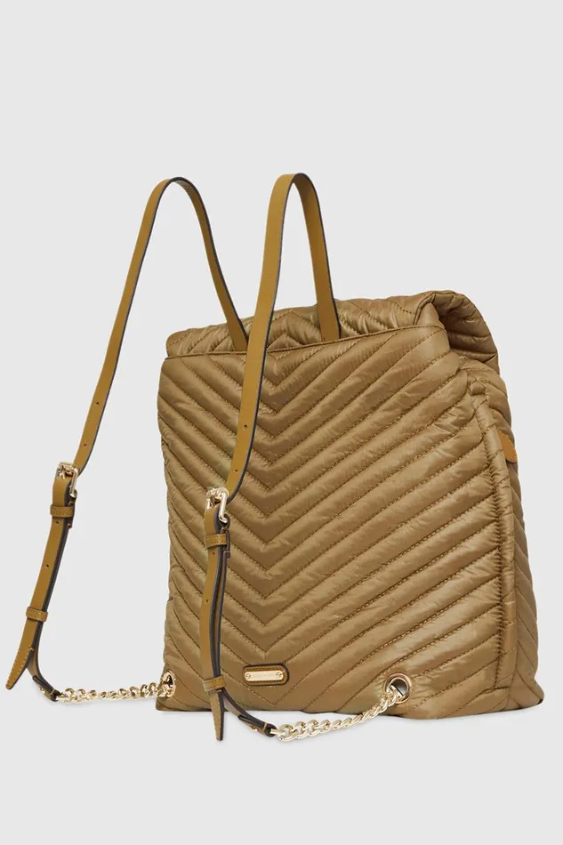 Rebecca Minkoff Edie Nylon Backpack Military Women Backpacks