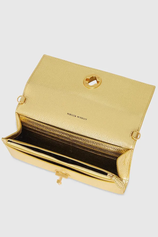 Rebecca Minkoff G Wallet Crossbody Gold Women Crossbody Bags