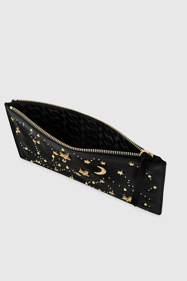 Rebecca Minkoff Large Celestial Studded Pouch Black Women Wallets