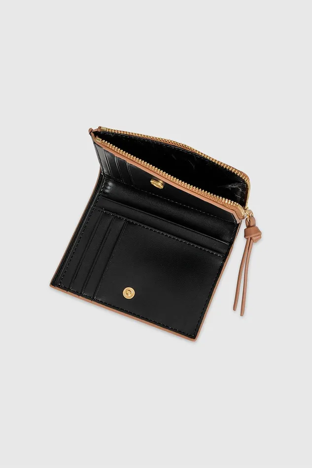 Rebecca Minkoff Megan Slim Wallet With Studs Praline Women Wallets