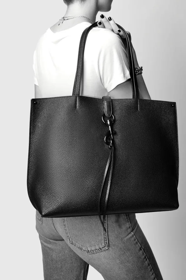 Rebecca Minkoff Megan Tote Blackcaramello Women Tote Bags