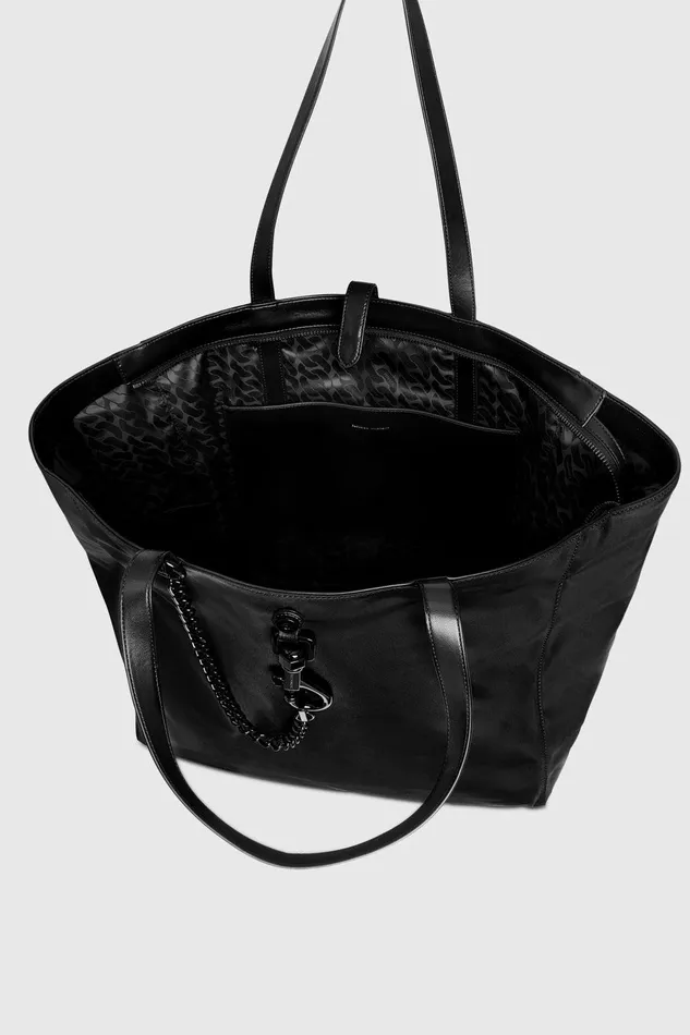 Rebecca Minkoff Megan Weekender Tote Blackblack Shellac Women Tote Bags
