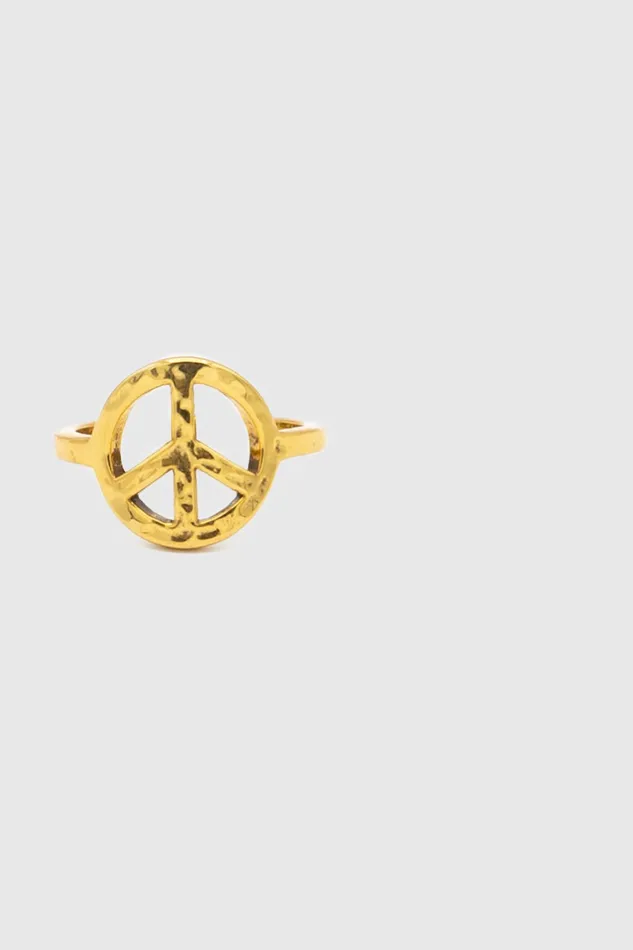 Rebecca Minkoff Peace Sign Ring Women Jewelry