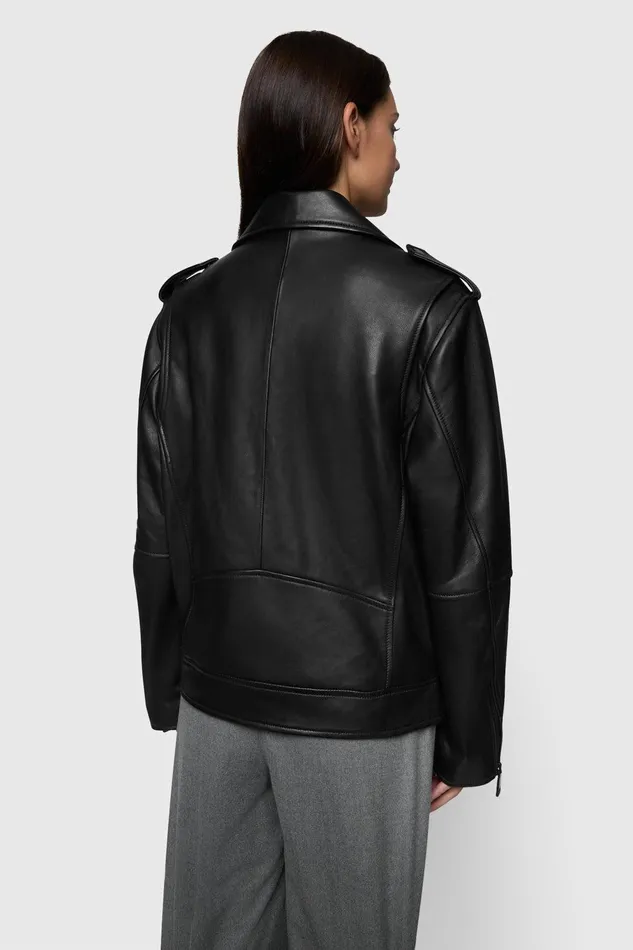 Rebecca Minkoff Tabitha Moto Blackblack Women Outerwear