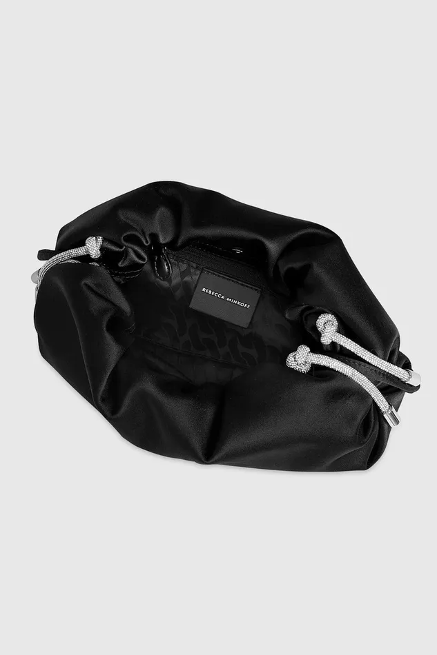 Rebecca Minkoff Tied Up Clutch Black Women Clutches