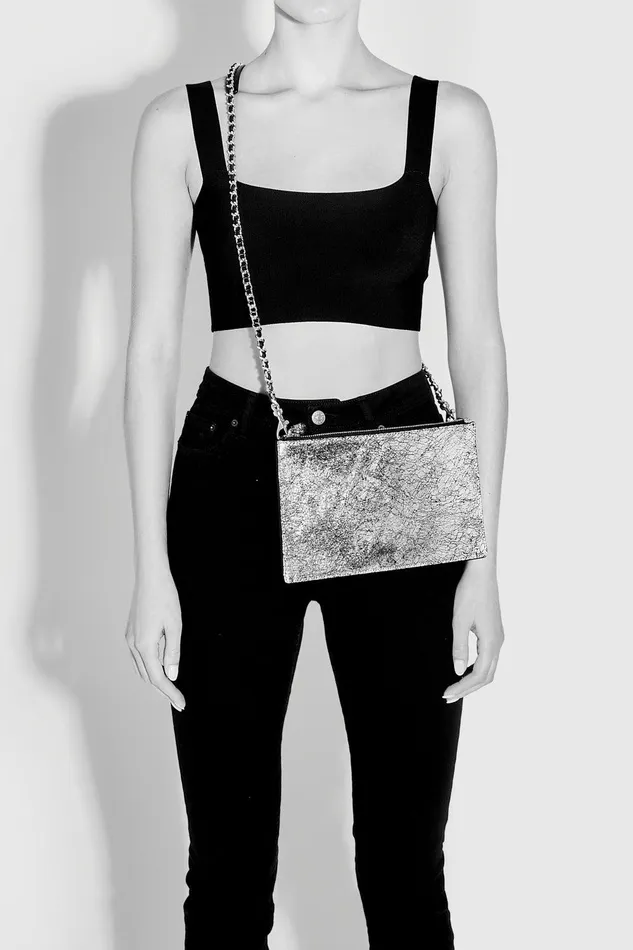 Rebecca Minkoff Whip Chain Strap With Shoulder Pad Black Women Bag Straps