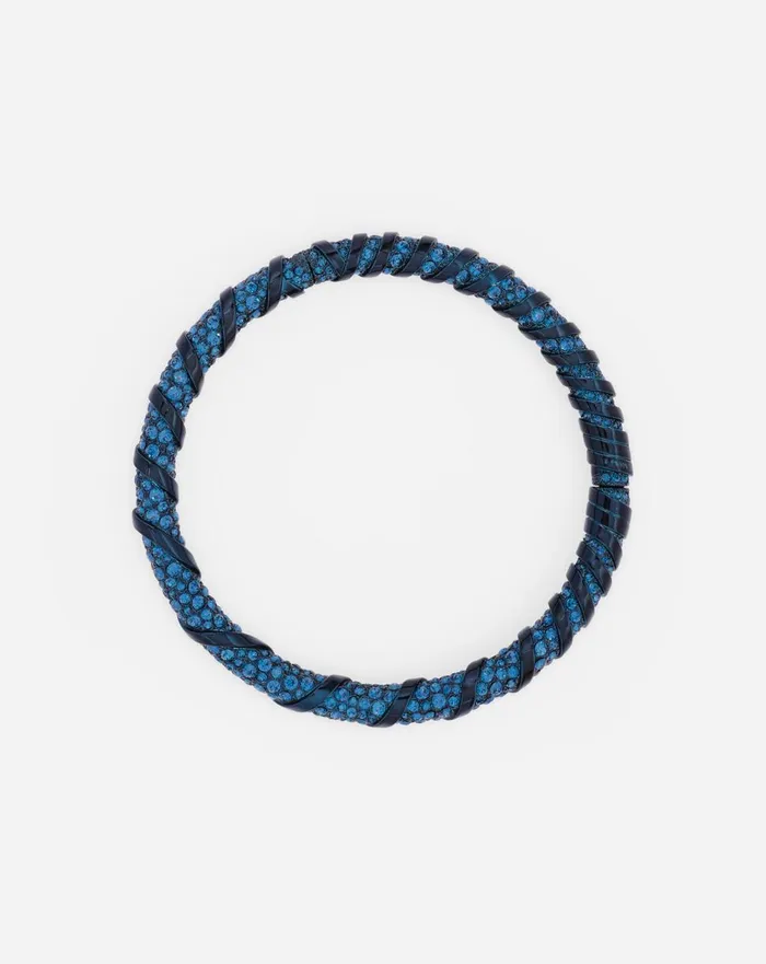 Rhinestone Melodie Choker Necklace Bluecrystal Women Lanvin Jewelry