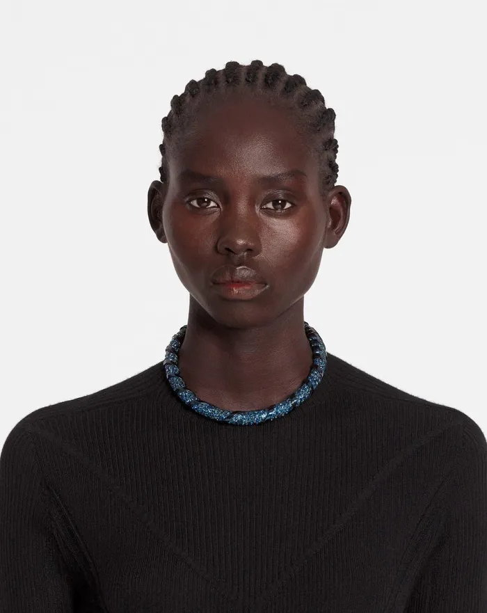 Rhinestone Melodie Choker Necklace Bluecrystal Women Lanvin Jewelry