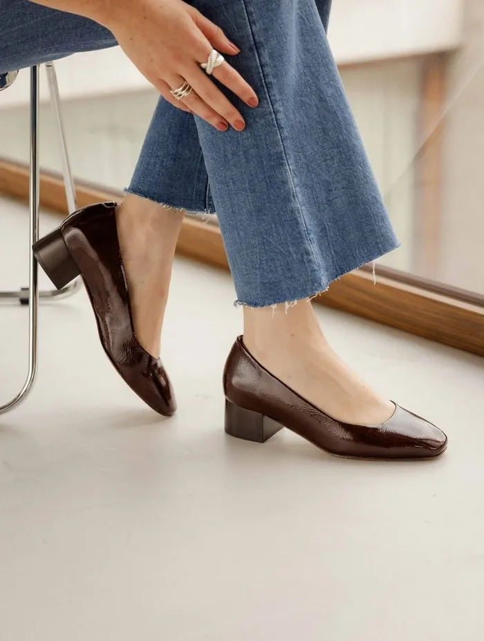 Rosie Ganache Women Bobbies Ballet Flats