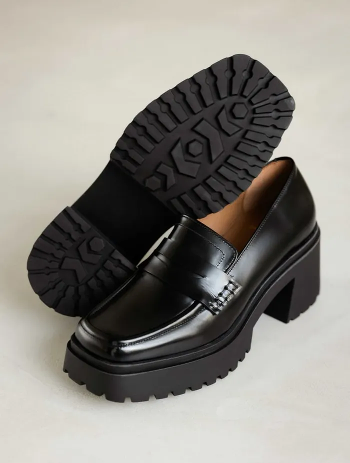 Ruth Siyah Black Women Bobbies Loafers and Derbies