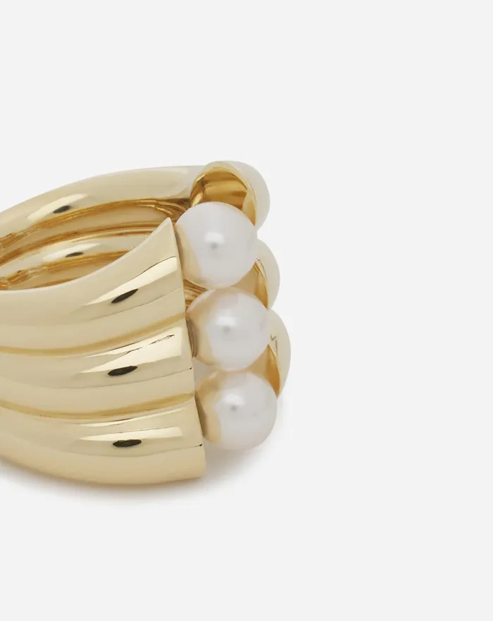 Squence Pearls Ring Goldpearl Women Lanvin Jewelry