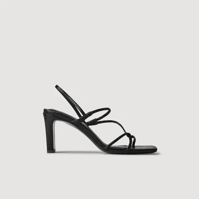 Sandals Women SANDRO Sandals With Narrow Straps Black
