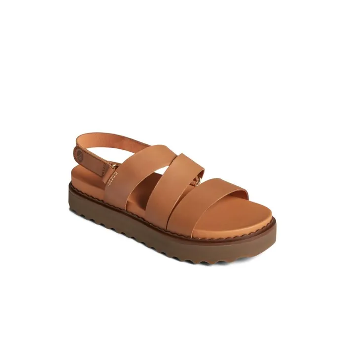 Sandals Women Sperry Cami Flatform Sandal Medium Beige
