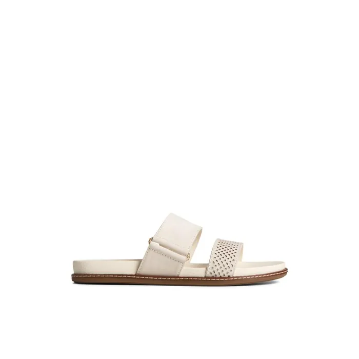 Sandals Women Sperry Waveside PLUSHWAVE Slide Sandal Bone