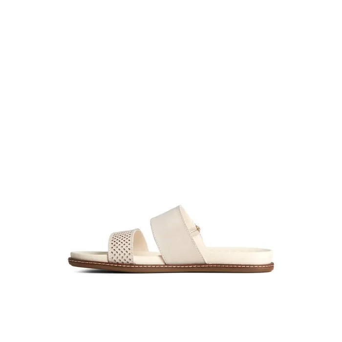 Sandals Women Sperry Waveside PLUSHWAVE Slide Sandal Bone