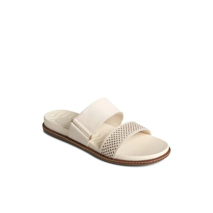 Sandals Women Sperry Waveside PLUSHWAVE Slide Sandal Bone