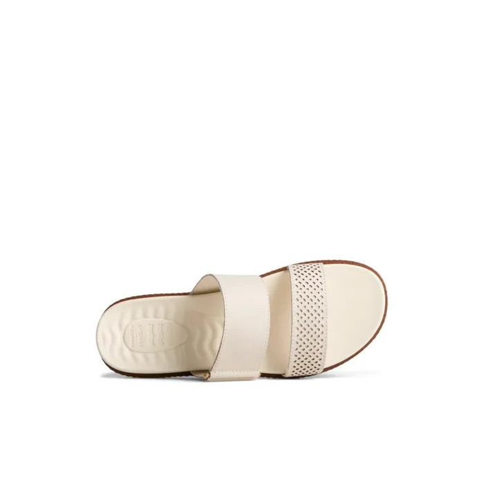 Sandals Women Sperry Waveside PLUSHWAVE Slide Sandal Bone