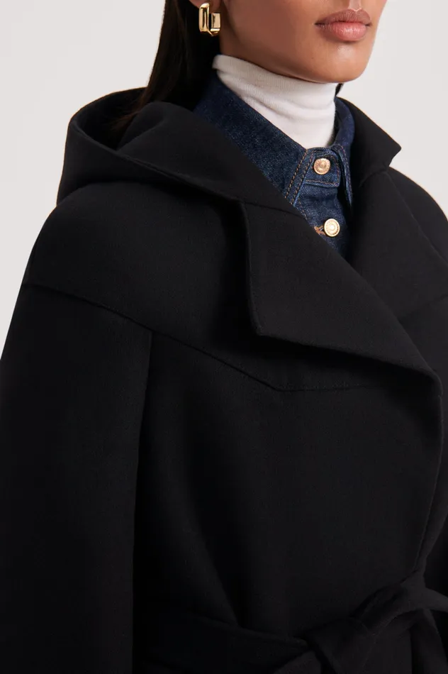 Scanlan Theodore Coats Women HOODED DUFFLE BLACK