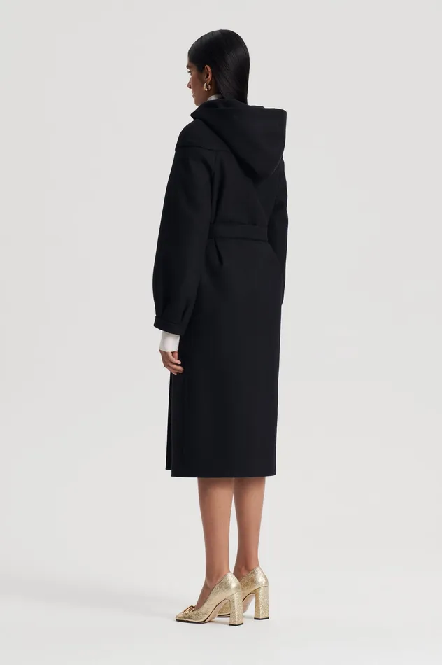 Scanlan Theodore Coats Women HOODED DUFFLE BLACK