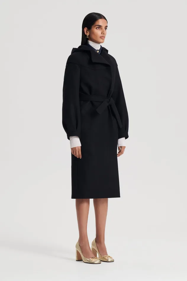 Scanlan Theodore Coats Women HOODED DUFFLE BLACK