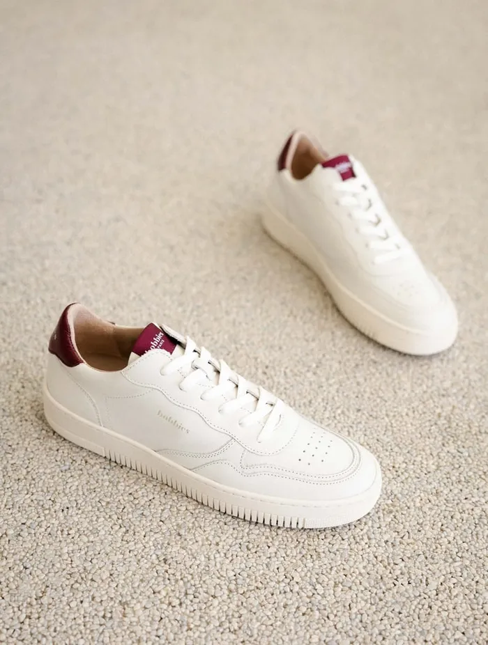 Scott Off White and Garnet Women Bobbies Sneakers