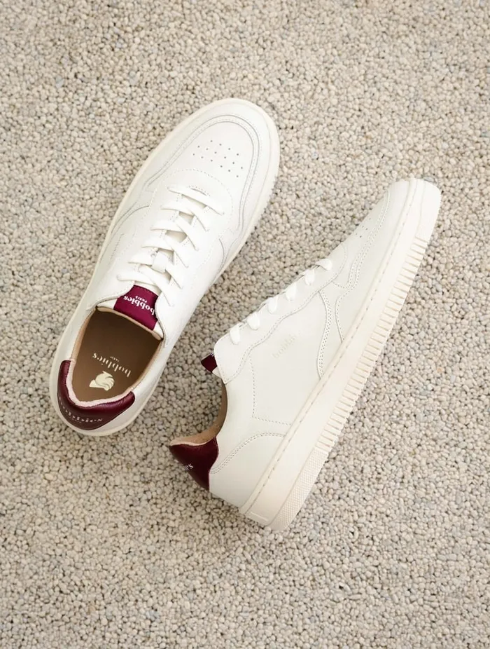 Scott Off White and Garnet Women Bobbies Sneakers
