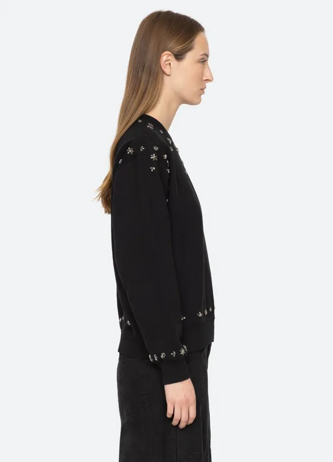 Sea New York Tops Women Caryl Sweatshirt Black Sea New York Tops Women Caryl Sweatshirt Black