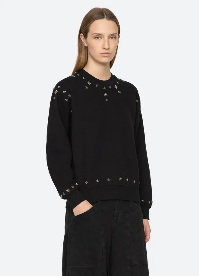 Sea New York Tops Women Caryl Sweatshirt Black Sea New York Tops Women Caryl Sweatshirt Black