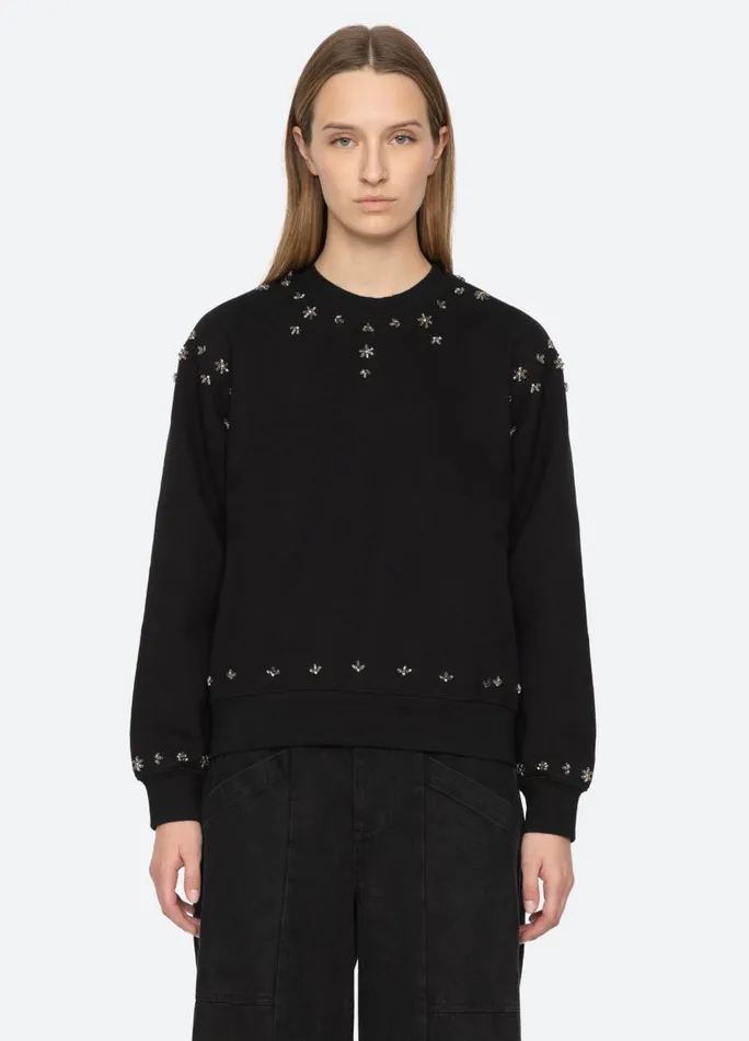 Sea New York Tops Women Caryl Sweatshirt Black Sea New York Tops Women Caryl Sweatshirt Black
