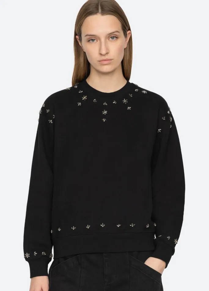Sea New York Tops Women Caryl Sweatshirt Black Sea New York Tops Women Caryl Sweatshirt Black