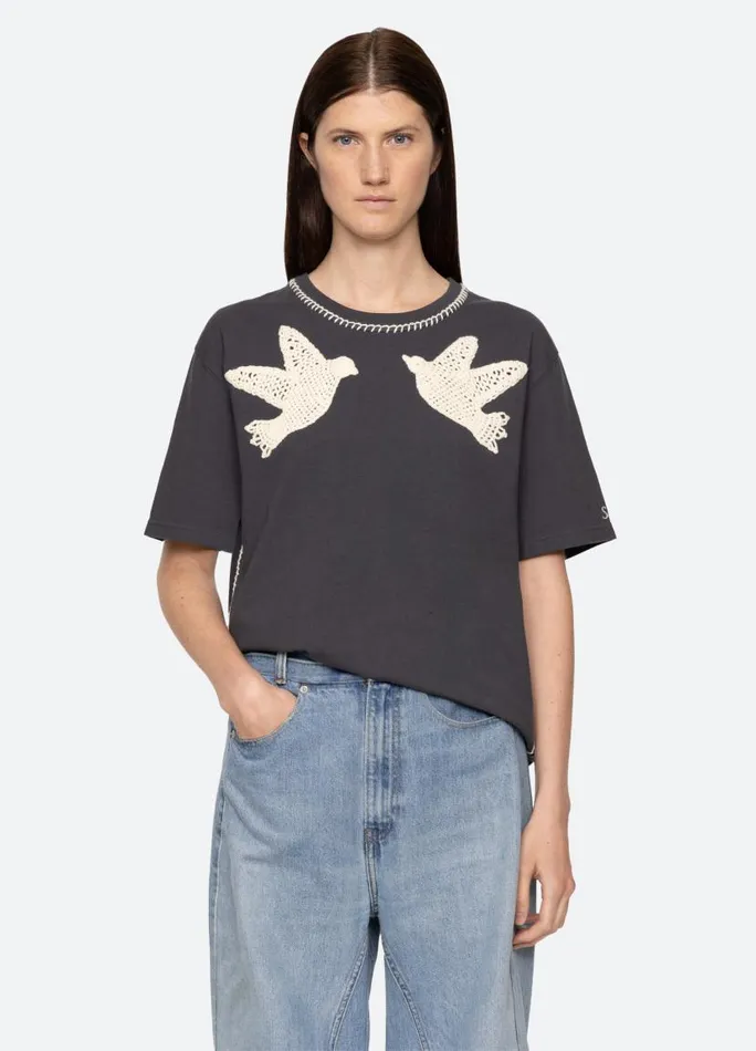 Sea New York Tops Women Sally TShirt Charcoal