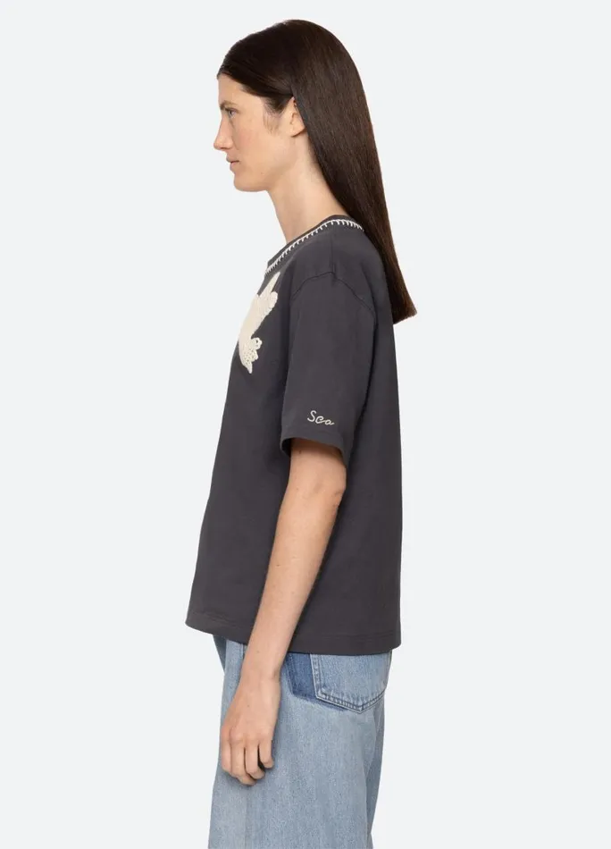 Sea New York Tops Women Sally TShirt Charcoal Sea New York Tops Women Sally TShirt Charcoal