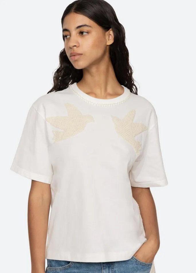 Sea New York Tops Women Sally TShirt Charcoal Sea New York Tops Women Sally TShirt Charcoal
