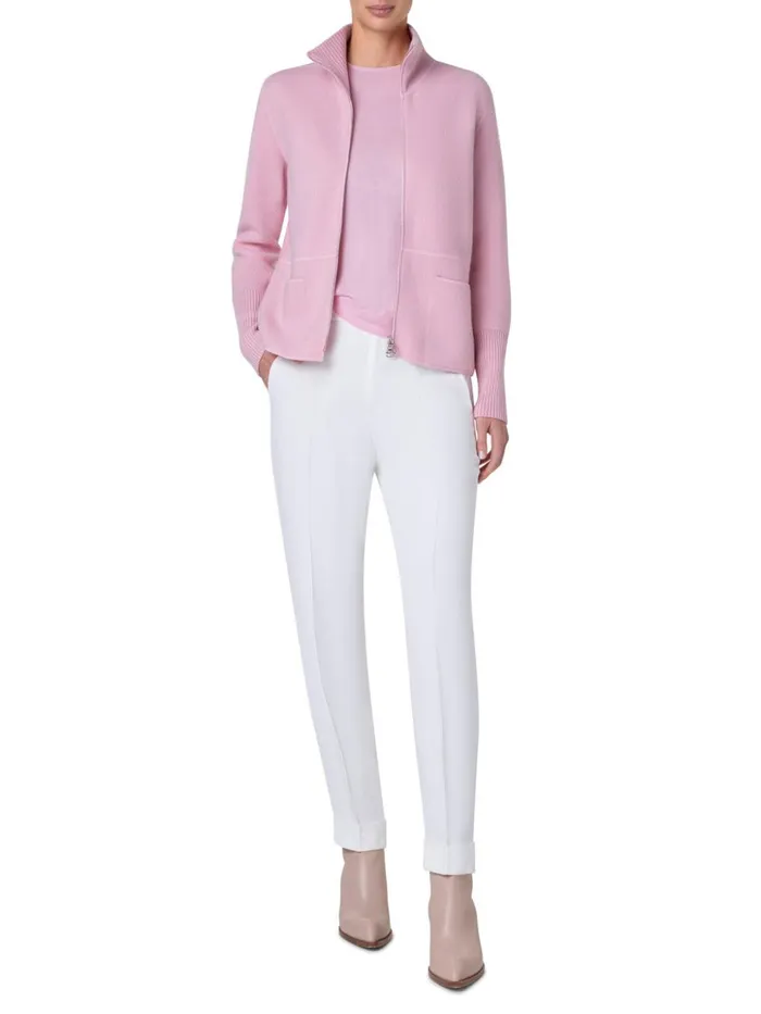 Seamless Cashmere Silk Knit Sweater Lotus Women Akris Knitwear