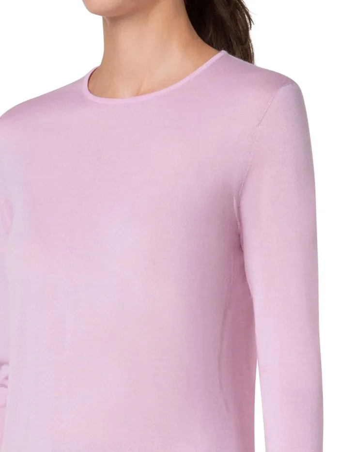Seamless Cashmere Silk Knit Sweater Lotus Women Akris Knitwear