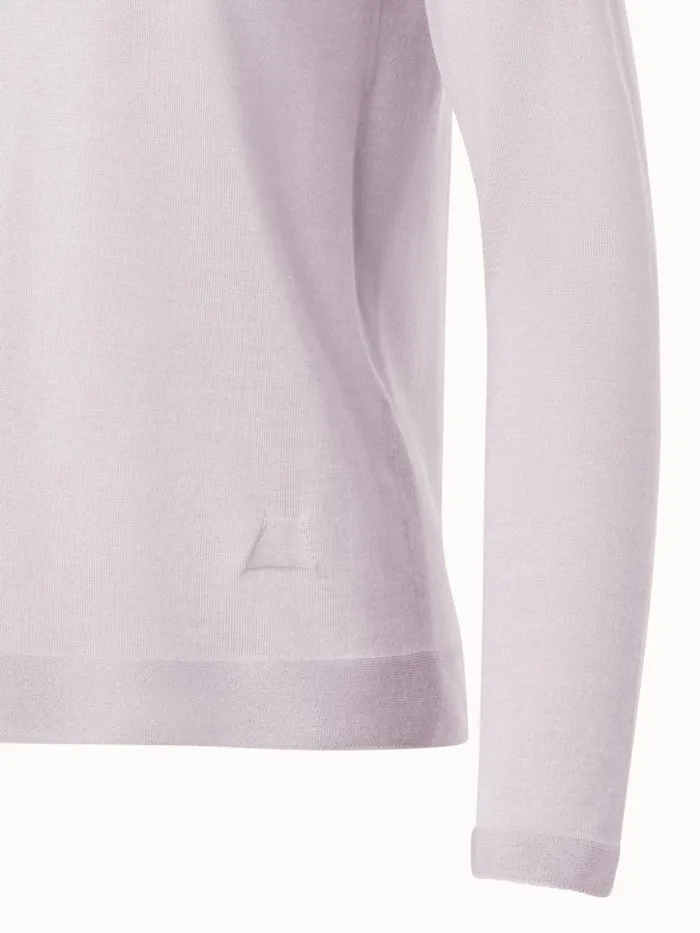 Seamless Pullover From Cashmere Silk Greige Women Akris Knitwear