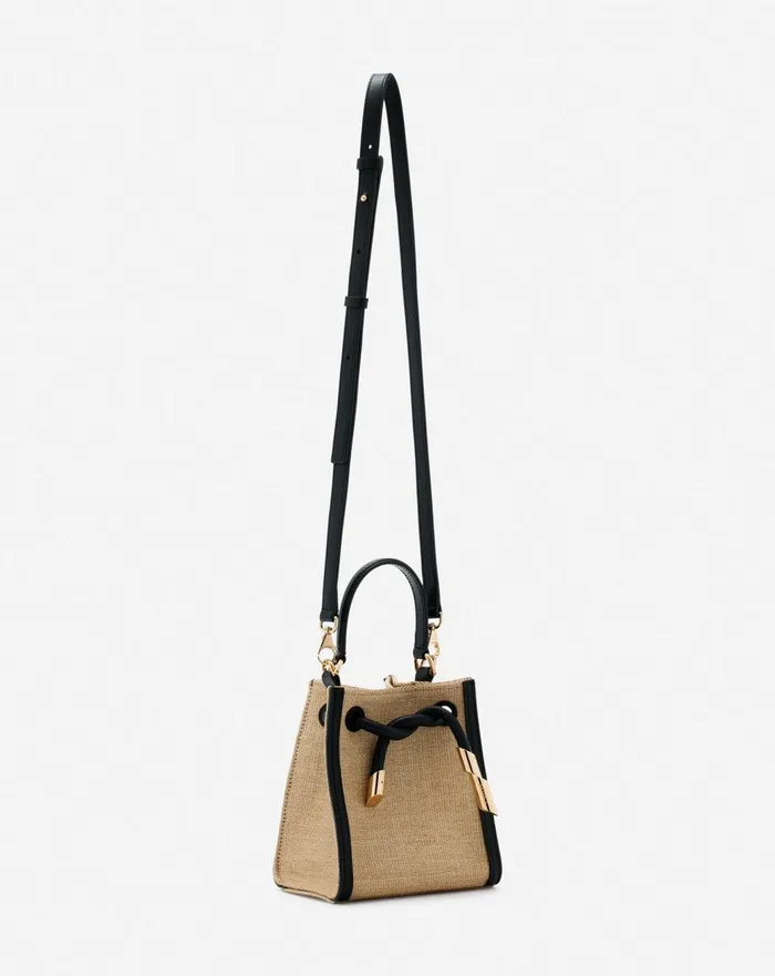 Sequence Hobo Nano Raffia Bag Naturalblack Women Lanvin Crossbody Bags and Shoulder Bags Sequence Hobo Nano Raffia Bag Naturalblack Women Lanvin Crossbody Bags and Shoulder Bags