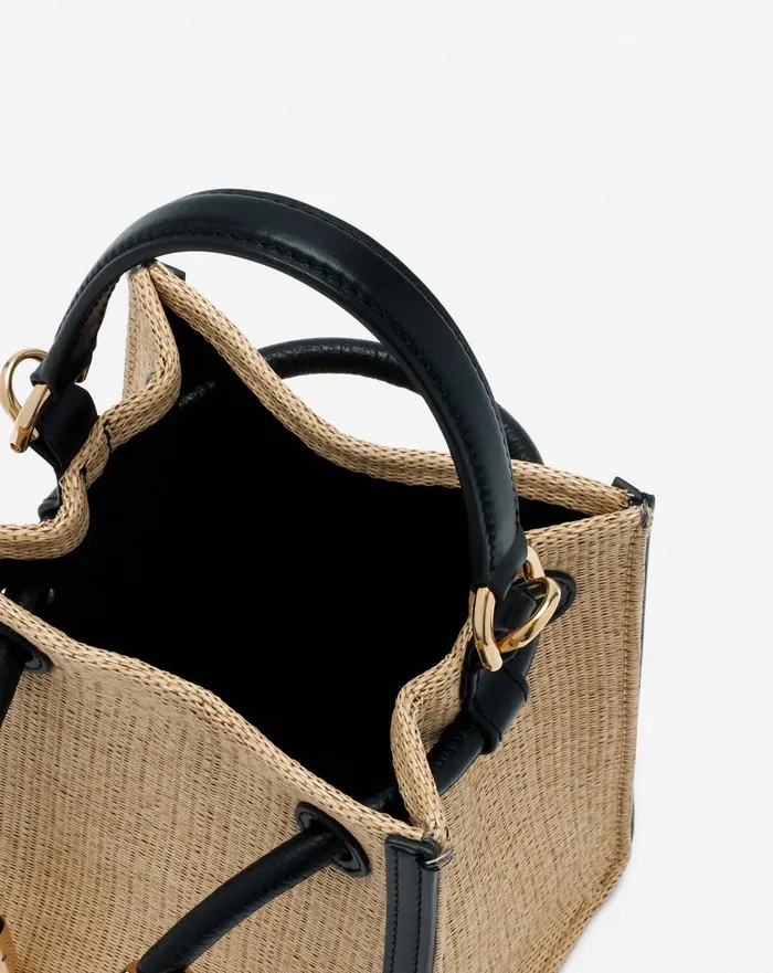 Sequence Hobo Nano Raffia Bag Naturalblack Women Lanvin Crossbody Bags and Shoulder Bags Sequence Hobo Nano Raffia Bag Naturalblack Women Lanvin Crossbody Bags and Shoulder Bags