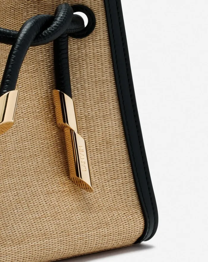 Sequence Hobo Nano Raffia Bag Naturalblack Women Lanvin Crossbody Bags and Shoulder Bags Sequence Hobo Nano Raffia Bag Naturalblack Women Lanvin Crossbody Bags and Shoulder Bags