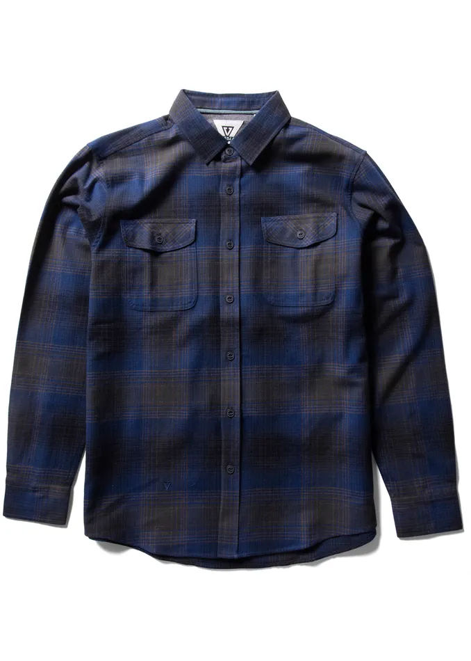 Shirts and Flannels Men Central Coast Ls Flannel Black Vissla