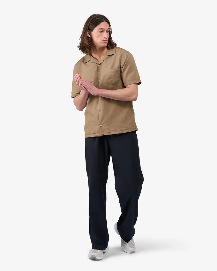 Shirts Men Linen Short Sleeved Shirt 8211 Light Aqua Colorfulstandard