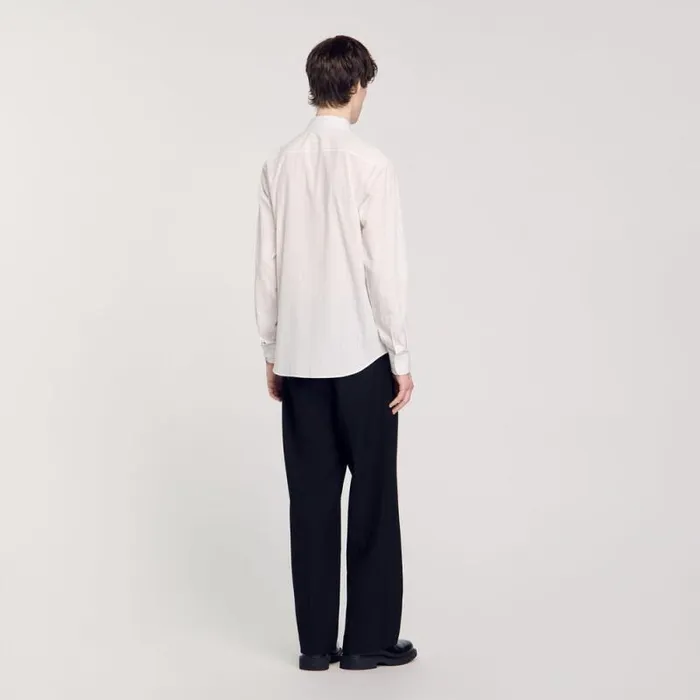 Shirts Men SANDRO Striped Shirt White