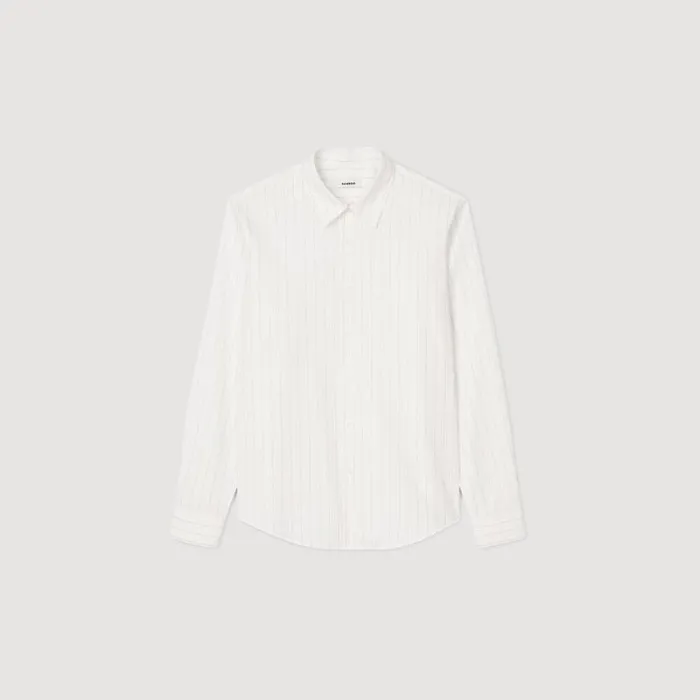 Shirts Men SANDRO Striped Shirt White