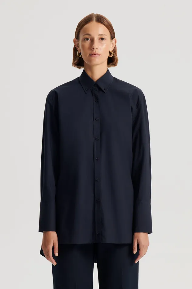 Shirts PARACHUTE COTTON SHIRT NAVY Scanlan Theodore Women