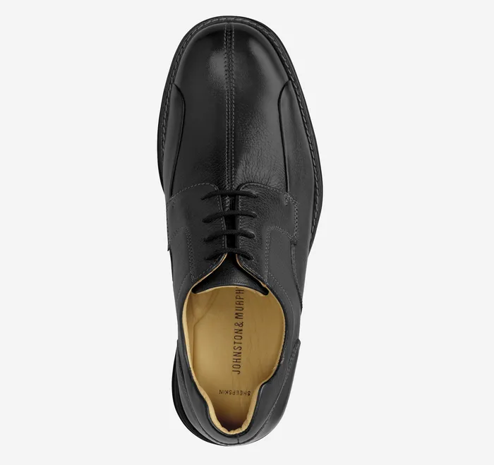 Shoes Johnston and Murphy Men Shuler Bicycle Black Tumbled Calf