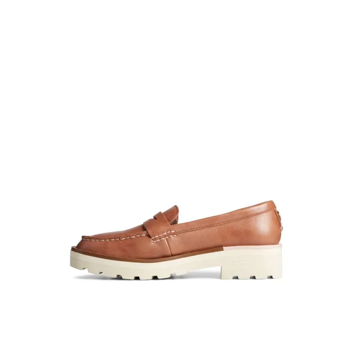 Shoes Women Sperry Lug Penny Loafer Medium Beige
