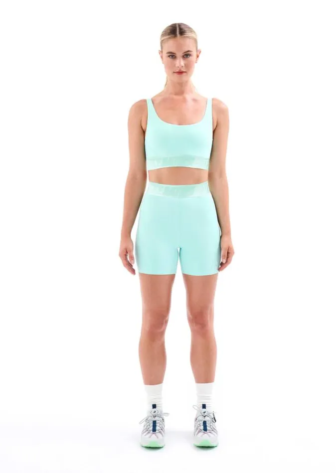 Shop BACKCHECK BIKE SHORT IN AQUA PE Nation Shorts